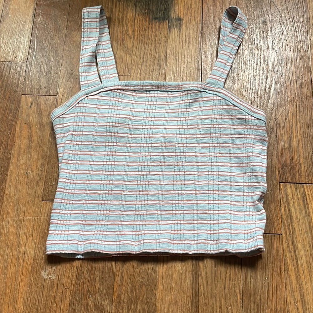 american eagle pastel striped tank top